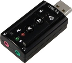 PLACA de SUNET Logilink, extern, 7.1, interfata USB 2.0, conectori 3.5 mm jack, &amp;quot;UA0078&amp;quot; (timbru verde 0.18 lei) foto