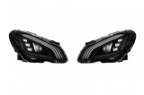 Set faruri LED tuning pentru Mercedes Clasa C W204/S204 2011-2014, crom
