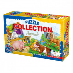 Puzzle animale domestice, 4 puzzle-uri de 24, 35, 48 si 60 piese foto