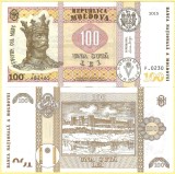 MOLDOVA 100 LEI 2015 UNC [1] P - 25c , Guvernator Anca Dragu , necirculata
