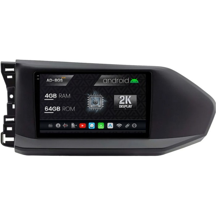 Navigatie 2K Volkswagen Caddy (2023+), Android OS, S-Quadcore 4GB RAM + 64GB ROM, 9.5 Inch - AD-BGS90042K+AD-BGRKIT031