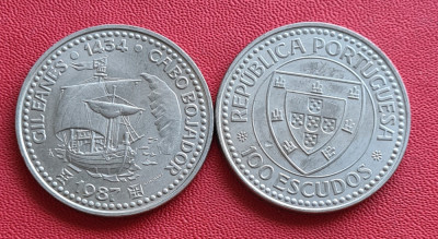 Portugalia 100 escudos 1989 Cabo Bojardor foto