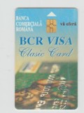 bnk card Cartele telefonice - Romania Romtelecom BCR VISA 2 1999 - Col:RO-ROM-0039