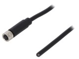 Conector M8 mamă 4 pini, 3A, 30V, IP65/IP67, 1m - DEGSON ELECTRONICS