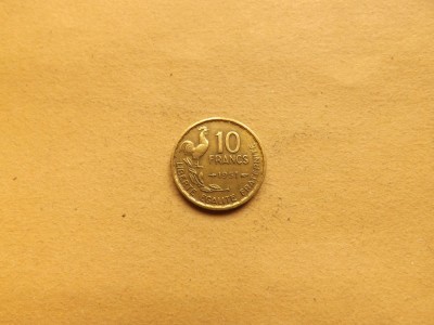Franta 10 Franci 1951 foto