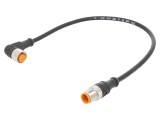 Cablu de conectare M12 0,3m 4 pini IP67