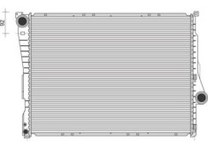 Radiator racire motor BMW Seria 3 (E46) 1998-2006, Z4 (E85/E86/E89) 2003-2009, 580x450x32 mm, SRLine Polonia