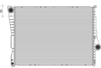 Radiator racire motor BMW Seria 3 (E46) 1998-2006, Z4 (E85/E86/E89) 2003-2009, 580x450x32 mm, SRLine Polonia foto