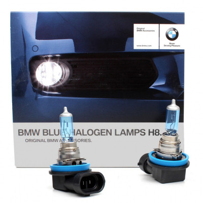 Set Becuri Oe Bmw Blue Halogen Lamps H8 2 Buc 63112359505 foto
