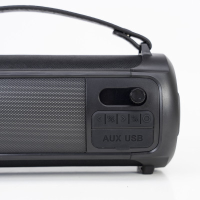 Boxa portabila PNI BoomBox BT543 stereo, 24W, Bluetooth, USB, radio FM, aux-in 3.5mm, baterie reincarcabila 3000mAh, lumini LED RGB foto