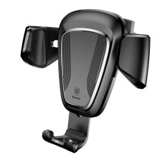 SUPORT AUTO Baseus Gravity pt. SmartPhone, fixare grila ventilatie, negru &quot;SUYL-01&quot; - 6953156257344
