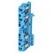 Conector Șine 2,5mm2 1 Piste 4 Borne Albastru Wemid