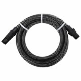 Cumpara ieftin Furtun de aspiratie cu racorduri din PVC, negru 1" 7 m, PVC