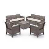 Venus II 8 locuri set de mobilier de grădină cappuccino