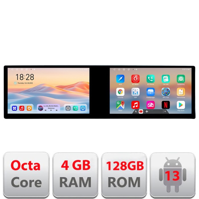 Navigatie Mazda CX-9 Edotec 2 ecrane 8 core 4+128 21.6 inch Incell android Wifi 5Ghz gps internet KIT-CX-9 CarStore Technology