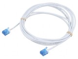 Cablaj rețea U/UTP 6a cu placare aurită, LSZH alb, 3m, 32AWG, Goobay