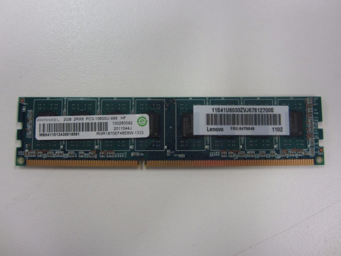 Memorie PC 4GB DDR3 2RX8 PC3-10600U 1333Mhz