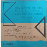 Disc vinil, LP. Concertul De Prime Auditii Cu Premii Al Radioteleviziunii, Mai 1967-COLECTIV-242329