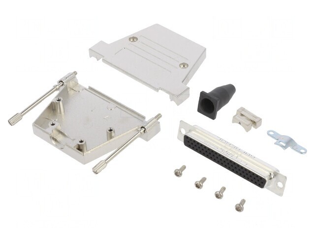 Conector D-Sub 62 pini mamă drept aurit pentru lipire pe cablu