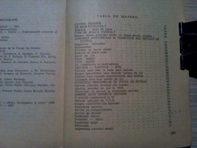FOTBAL - Studiul unei Metode Unitare de Joc - Virgil Economu - 1958, 264 p. foto