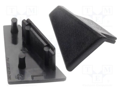 Obturator pentru profile LED TOPMET CORNER10 negru 20 buc GEN2 ABS foto