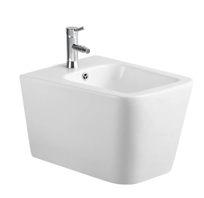 Vas Bideu Suspendat din Ceramica, Alb, Model LX-1067, Dimensiuni 505 x 365 x 315 mm