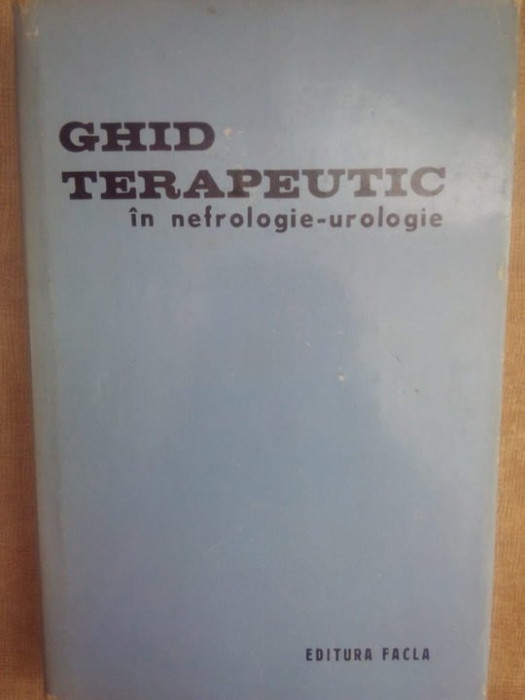 Constantin Zosin - Ghid terapeutic in nefrologie-urologie (1977)