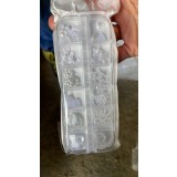 Figurine manichiură 3D, set (figurine albe)