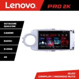 Navigatie Toyota Yaris 2010-2018 Lenovo Kit-YARIS10 8 core QLED 2K 8+256 360 Android Waze USB Navigatie Internet Youtube Radio Lenovo CarStore Technol