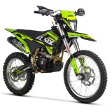 Motocicleta Cross Enduro Asix XB88 A2 250cc, Roti 21/18, Negru/Lime, Pornire Electrica/Picior, Suspensie Reglabila