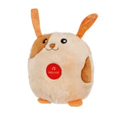 Catelus din Plus cu sunet, 12 cm, Maro, ATU-088591 foto