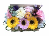 Aranjament Floral in Carte EVENTISSIMI - 9 Flori din Sapun, Multicolor, Eventissimi&reg;