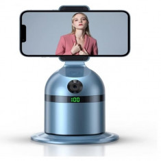 Suport cu sistem de stabilizare Gimbal Souing Genie 360 I20Pro Albastru cu AI Smart Tracking, camera, recunoastere faciala si speaker