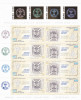 2008 Romania, EFIRO (III) 6 minicoli de 8 timbre cu vignete folio LP 1805 a MNH, Istorie, Nestampilat