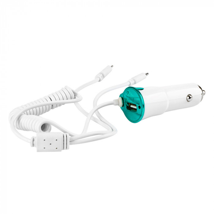 Incarcator Telefon Usb + Microusb + Iphone Iluminare Pch-05 Amio 01264