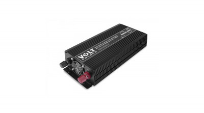 Volt Polska SINUS 2000 Invertor auto Convertor de tensiune de la 12V la 230V (amplificator de tensiune) 1000W/2000W Undă sinusoidală pură foto