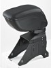 Cotiera Auto Universala Neagra Cusatura Rosie AVEX AVX-T5433 Imitatie Piele, Reglabila, Montaj Inclus