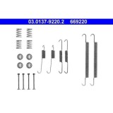 Set accesorii reparatie saboti frana Ate 03013792202, parte montare : punte spate