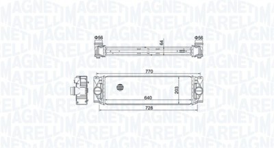MAGNETI MARELLI 351319205050 Intercooler, compresor foto