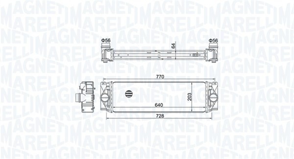 MAGNETI MARELLI 351319205050 Intercooler, compresor