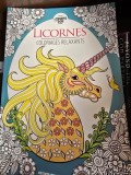 Licornes - Coloriages relaxants (Unicorni - planse de colorat relaxante - limba franceza)