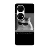 Husa compatibila cu Huawei P50 Pro model Why u looking at my phone, Silicon, TPU, Viceversa, Transparent, Carcasa