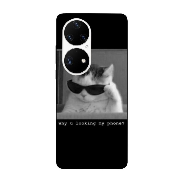 Husa compatibila cu Huawei Nova Y70 model Why u looking at my phone, Silicon, TPU, Viceversa