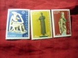 Serie Grecia 1974 - Europa - Sculptura , 3 valori, Nestampilat