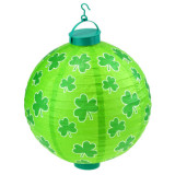 Lampion luminos verde trifoi st patrick