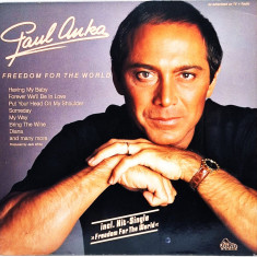 Paul Anka ‎– Freedom For The World 1987 vinyl LP Dino Music Germania