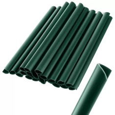 Cleme fixare banda opacizare, set 20 bucati, PVC verde, 19 cm