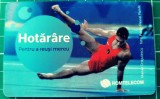 Cartela telefonica Romtelecom Credem &icirc;n aceleași valori Hotăr&acirc;re Marian Drăgulescu 10 lei 100.000 unit ANP6WK exp. 01.01.2010 Sponsor Olimpic Sportiv