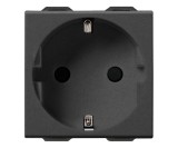 Priza schuko standard german 2M Vimar Neve carbon matt 09208.CM