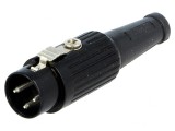 Mufă DIN 3-Pin 180&deg; pe Cablu 34V